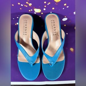 Journee Collection Vibrant Blue Women's Sandals